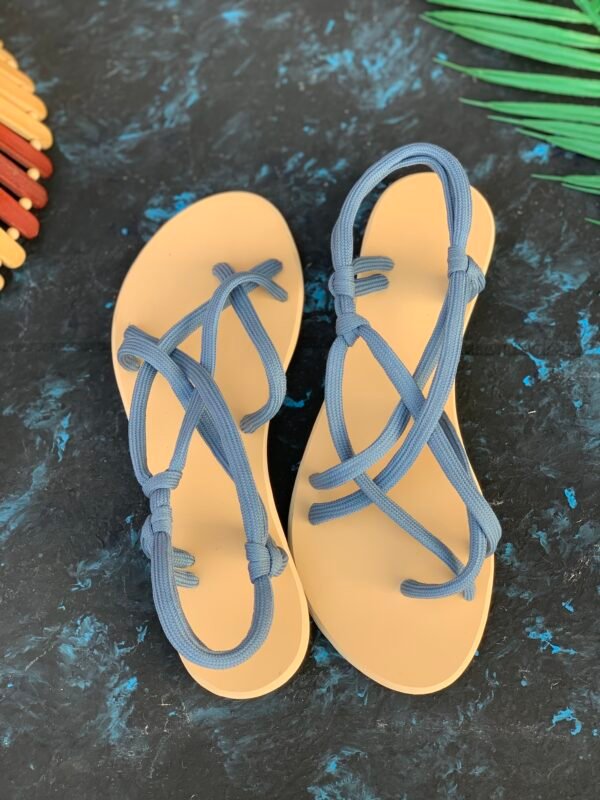 comfortable sandals for women in powder blue