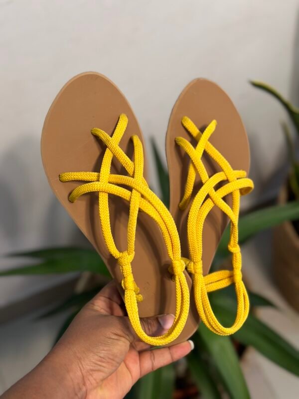 comfortable sandals for women in yellow