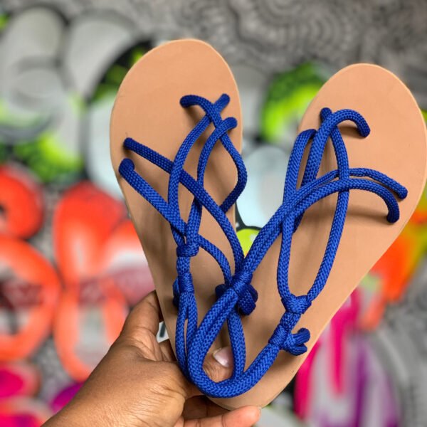 comfortable sandals for women in biro or royal blue